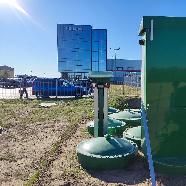 Хозяйственно-бытовой сток —  "Привольный". Логистический центр "PRIMUM", республика Беларусь. 